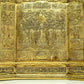 A Magnificent Gilt-Bronze 'Buddha Shakyamuni' Table Screen With Buddhist Sutra Scriptures On The Back