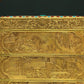 A Magnificent Gilt-Bronze Gem-Inlaid 'Landscape& Figure' Box With An Overhead Handle