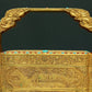 A Magnificent Gilt-Bronze Gem-Inlaid 'Landscape& Figure' Box With An Overhead Handle