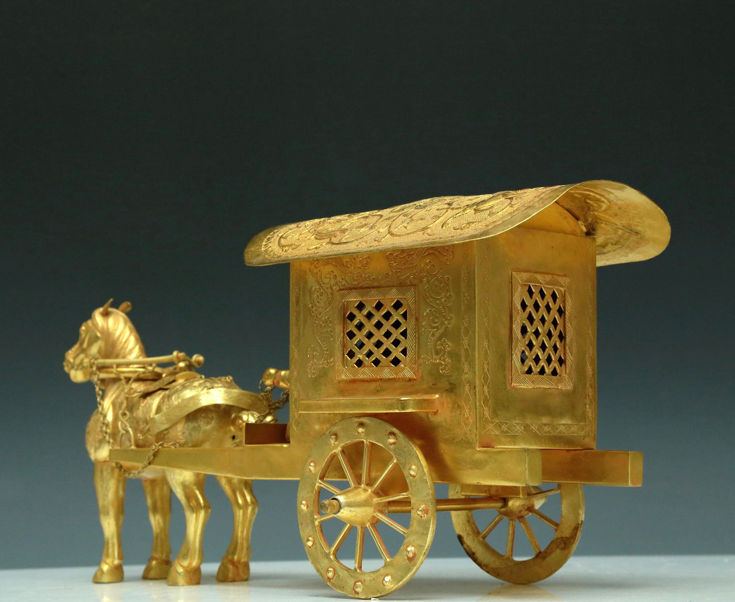 A Magnificent Gilt-Bronze Carriage