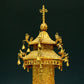 A Magnificent Gilt-Bronze 'Buddha Shakyamuni' Stupa