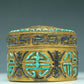 An Excellent Cylindrical Gilt-Bronze Gem-Inlaid Box