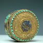 An Excellent Cylindrical Gilt-Bronze Gem-Inlaid Box