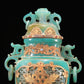 A Magnificent Agate Gold-Mounted 'Scrolling Lotus' Vase And Cover