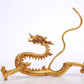 A Brilliant Pair Of Gilt-Bronze Dragons