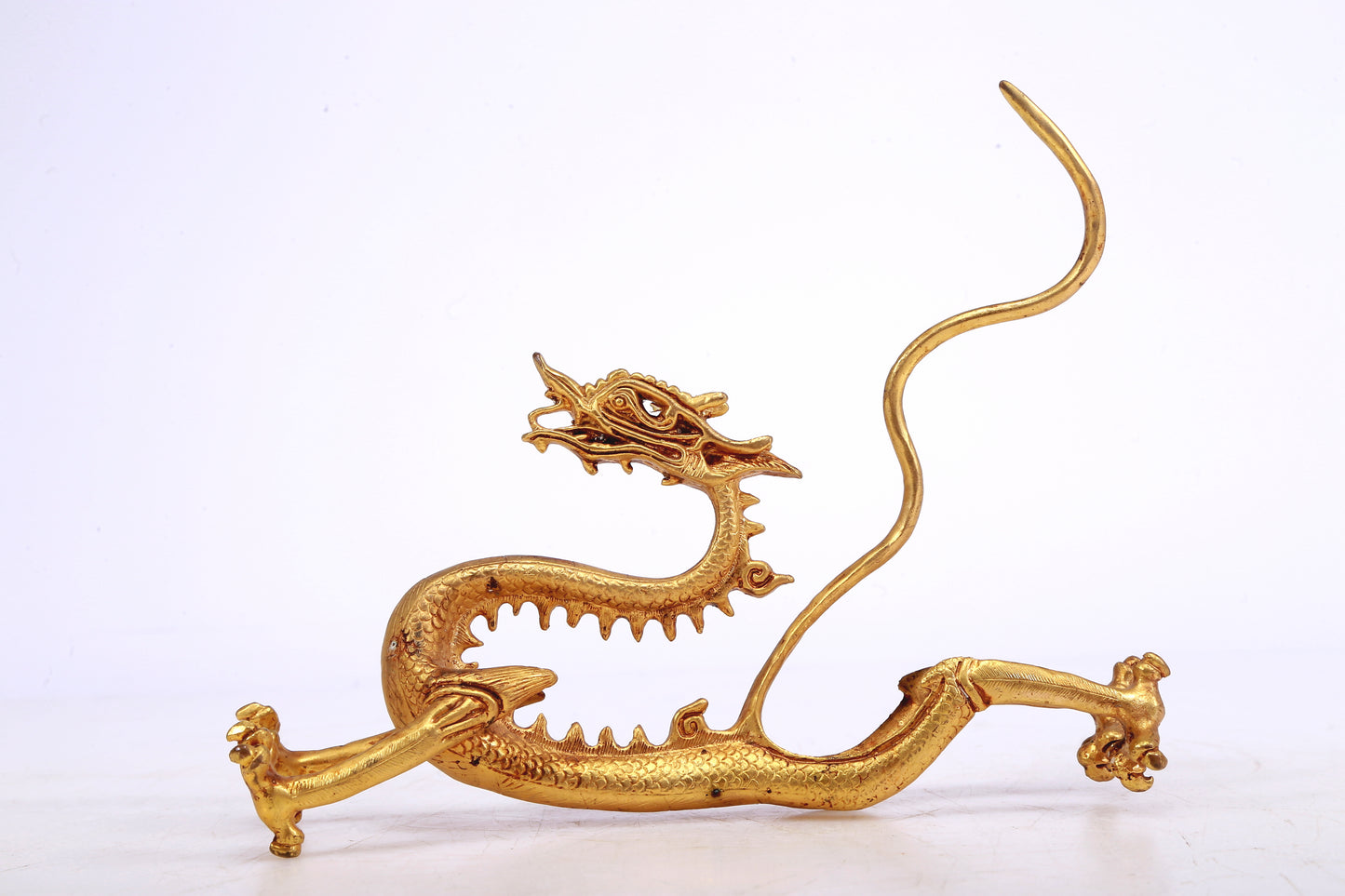 A Brilliant Pair Of Gilt-Bronze Dragons