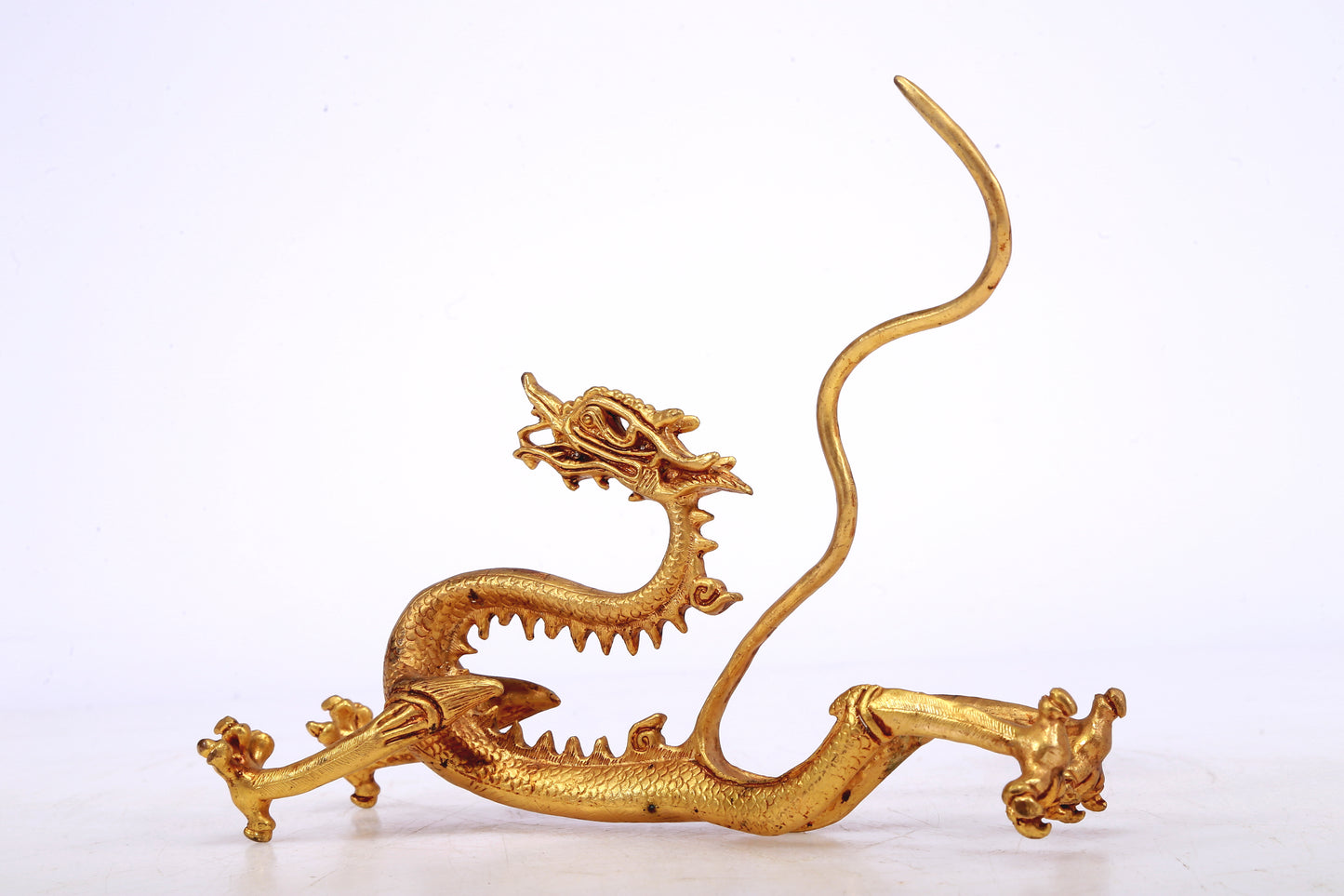 A Brilliant Pair Of Gilt-Bronze Dragons