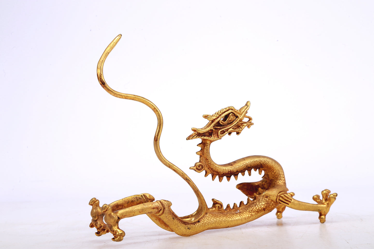 A Brilliant Pair Of Gilt-Bronze Dragons