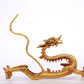 A Brilliant Pair Of Gilt-Bronze Dragons