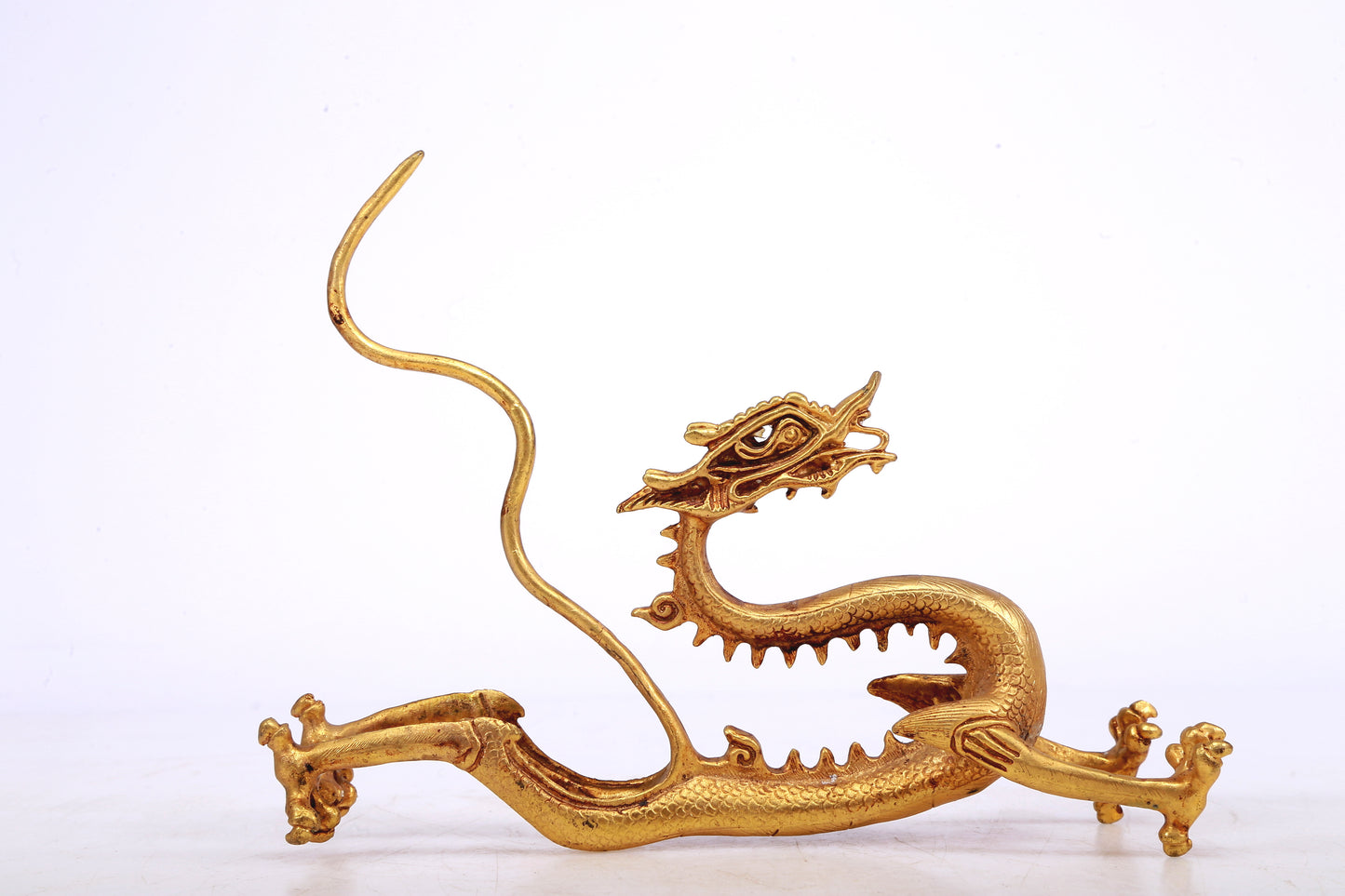 A Brilliant Pair Of Gilt-Bronze Dragons