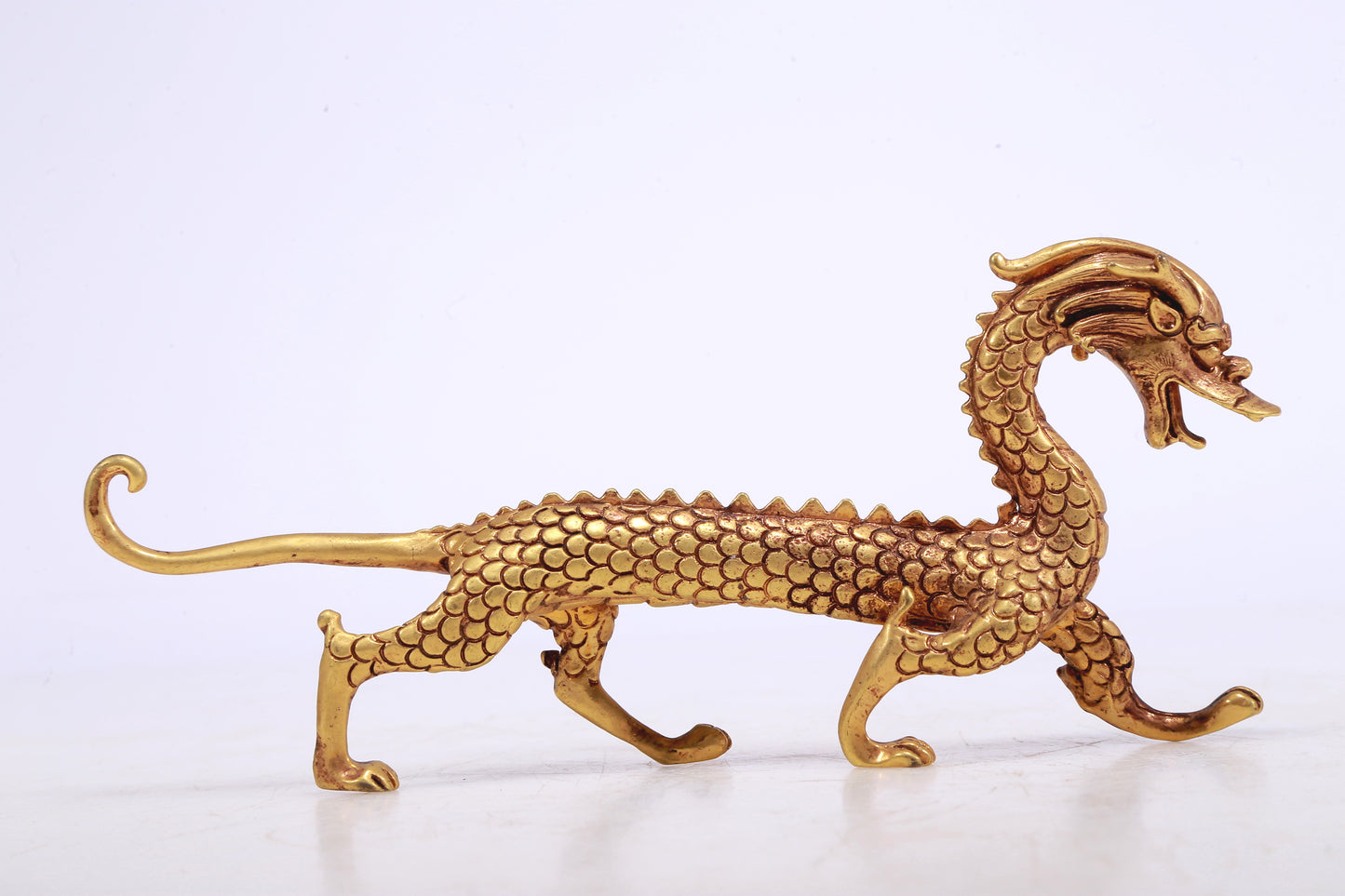 A Brilliant Pair Of Gilt-Bronze Dragons