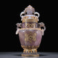 A Magnificent Agate Gold-Mounted 'Scrolling Lotus' Vase And Cover