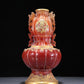 Magnificent Agate Gold-Mounted Dragon-Handled Gourd-Form Vase