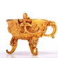 A Marvelous Gilt-Bronze 'Chi-Dragon' Tripod Cup