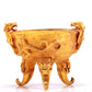 A Marvelous Gilt-Bronze 'Chi-Dragon' Tripod Cup