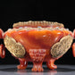 A Magnificent Agate Gold-Mounted 'Bird& Flower' Tripod Censer