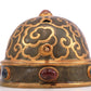 A Marvelous Gilt-Bronze Silver Gem-Inlaid 'Auspicious Cloud' Diadem