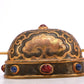 A Marvelous Gilt-Bronze Silver Gem-Inlaid 'Auspicious Cloud' Diadem