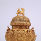 A Marvelous Gilt-Bronze 'Scrolling Lotus& Auspicious Beast' Tripod Censer And Cover