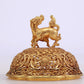 A Marvelous Gilt-Bronze 'Scrolling Lotus& Auspicious Beast' Tripod Censer And Cover