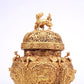 A Marvelous Gilt-Bronze 'Scrolling Lotus& Auspicious Beast' Tripod Censer And Cover