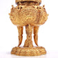 A Marvelous Gilt-Bronze 'Scrolling Lotus& Auspicious Beast' Tripod Censer And Cover