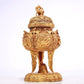 A Marvelous Gilt-Bronze 'Scrolling Lotus& Auspicious Beast' Tripod Censer And Cover