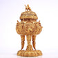 A Marvelous Gilt-Bronze 'Scrolling Lotus& Auspicious Beast' Tripod Censer And Cover