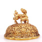 A Marvelous Gilt-Bronze 'Scrolling Lotus& Auspicious Beast' Tripod Censer And Cover