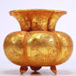 A Marvelous Gilt-Bronze 'Flower' Tripod Vase