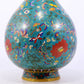 A delicate cloisonne 'butterfly and flower' vase