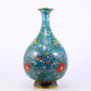 A delicate cloisonne 'butterfly and flower' vase