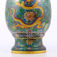 An exquisite cloisonné 'Lotus and dragon and phoenix pattern' vase