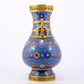 An exquisite cloisonne lotus pattern amphora