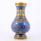 An exquisite cloisonne lotus pattern amphora