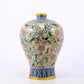 An exquisite cloisonné vase with lotus pattern