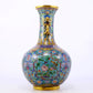 An exquisite cloisonne flower and bird pattern dragon ear vase