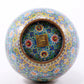 An exquisite cloisonne flower and bird pattern dragon ear vase