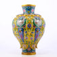 An exquisite cloisonné vase with 'Lotus and Crane' pattern