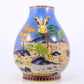 An exquisite cloisonne auspicious animal pattern deer ear bottle