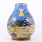 An exquisite cloisonne auspicious animal pattern deer ear bottle