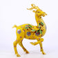 An exquisite cloisonné deer ornament