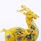 An exquisite cloisonné deer ornament