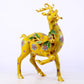 An exquisite cloisonné deer ornament