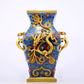 An exquisite cloisonné vase with 'Lotus and dragon' pattern