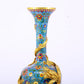 pair of stunning cloisonné vases with 'tangled lotus and dragon' patterns