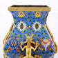 An exquisite cloisonné vase with 'Lotus and dragon' pattern