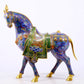 An exquisite cloisonné horse ornament