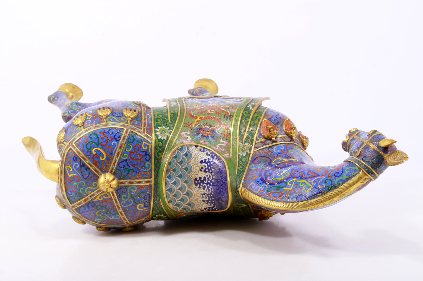 An exquisite cloisonné horse ornament