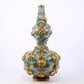 An exquisite cloisonné gourd-shaped vase with lotus pattern